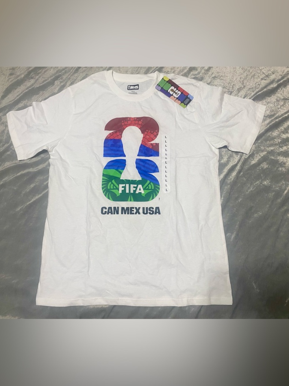 FIFA 2026 CAN MEX USA White Graphic Tee